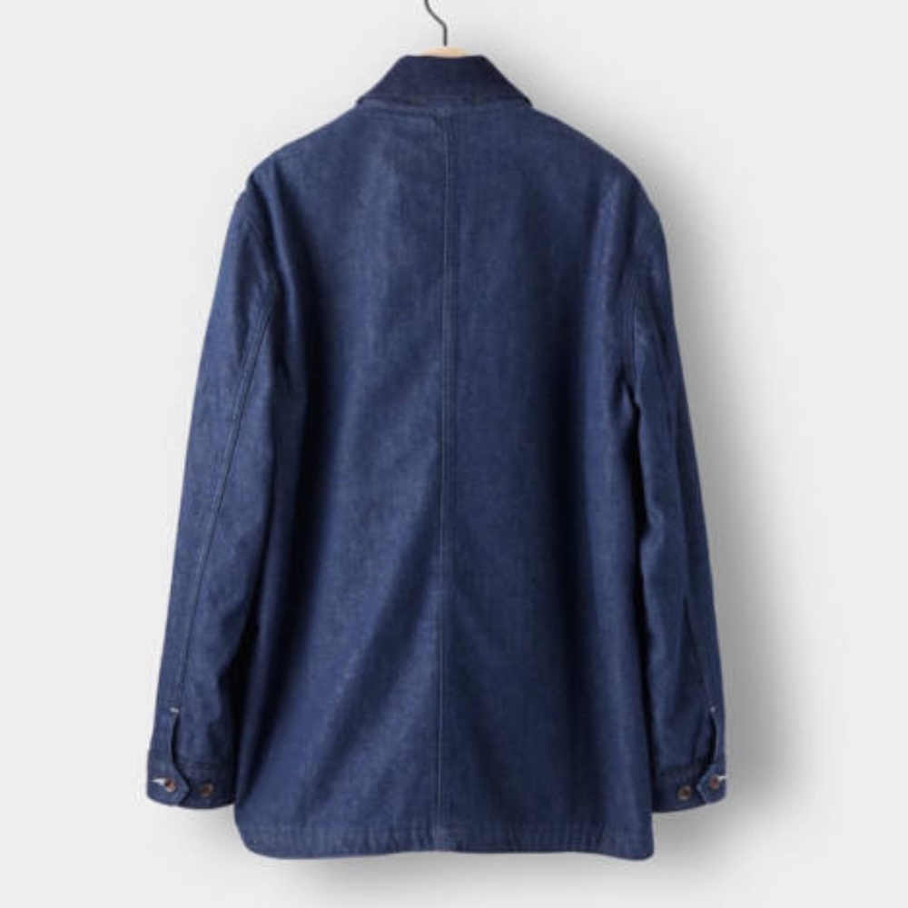 Todd Snyder Indigo Denim Blanket-Lined Workwear Chore Barn Jacket - XL - Picture 11 of 12